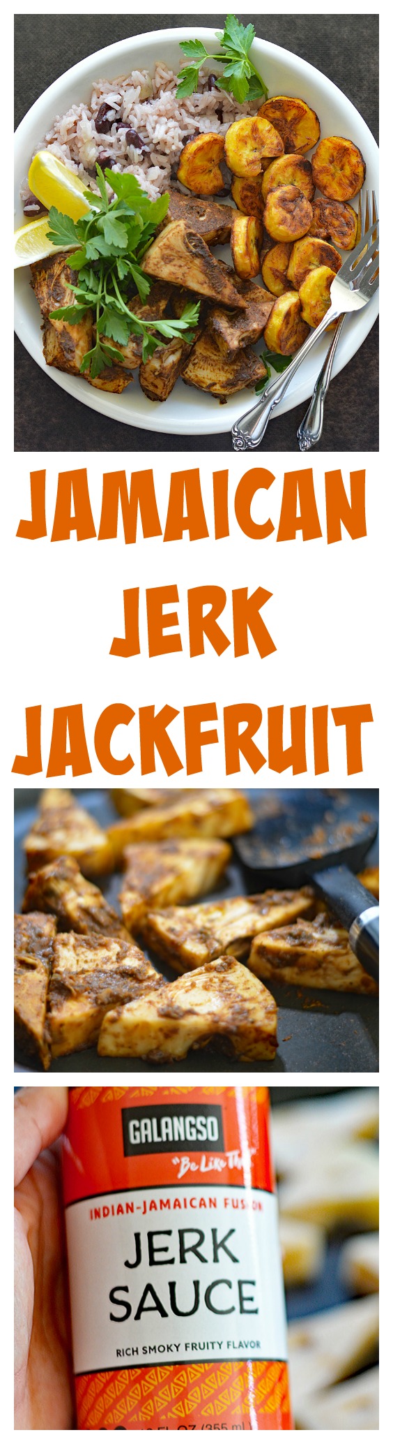 Jamaican Jerk Jackfruit with Rice and Beans
