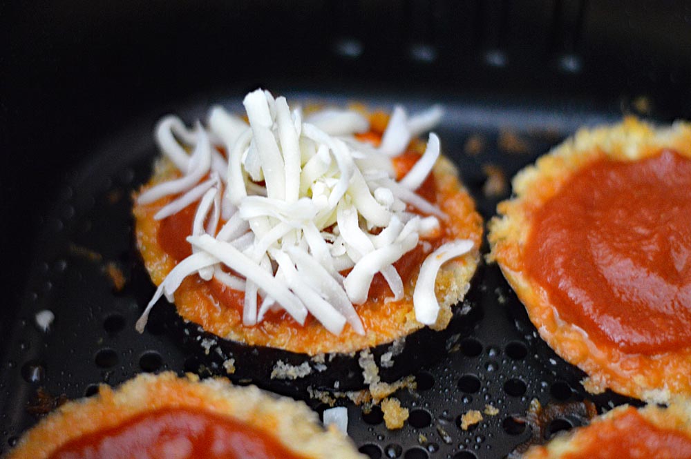 Shredded Cheese for Vegan Air Fryer Eggplant Parmesan Recipe