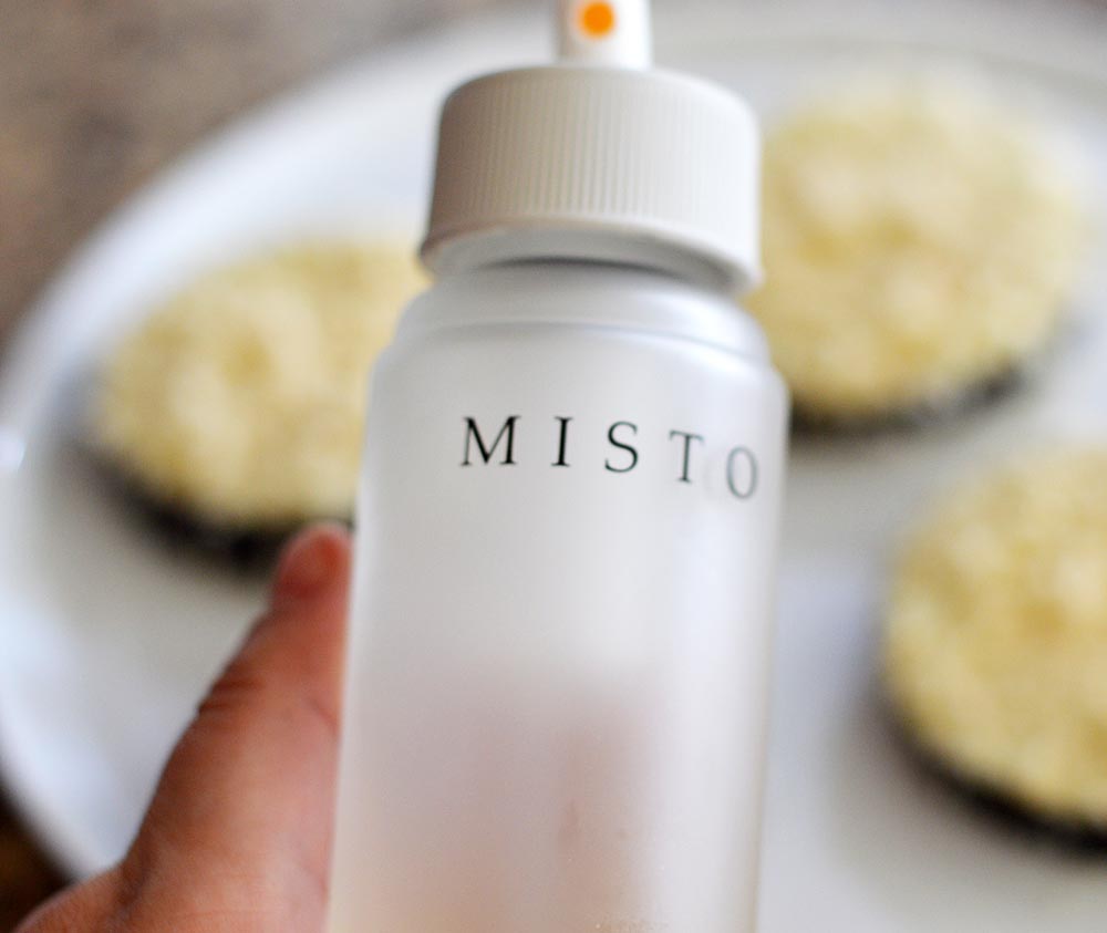 Misto Oil Mister for Vegan Air Fryer Eggplant Parmesan Recipe