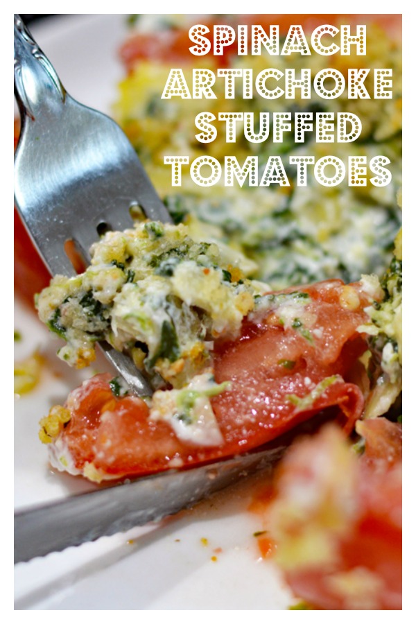 Spinach Artichoke Stuffed Tomatoes Recipe