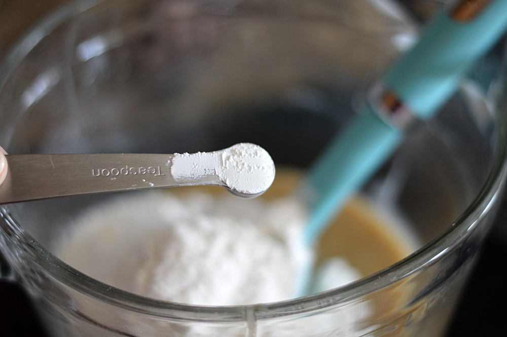 Adding baking soda