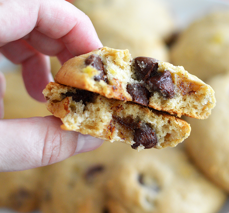 Photo of cookie broken in half