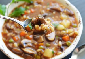 Vegan Mushroom Barley Soup - TheVegLife