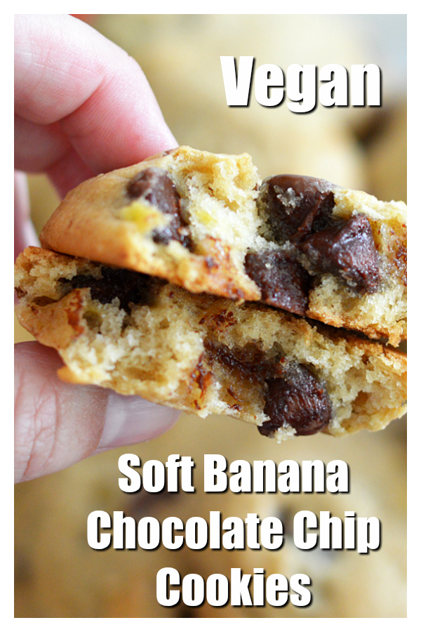 Soft Banana Chocolate Chip Cookies