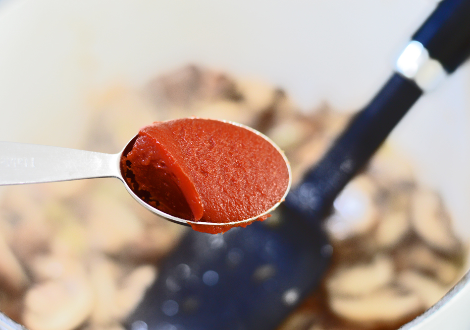 Tablespoon full of tomato paste