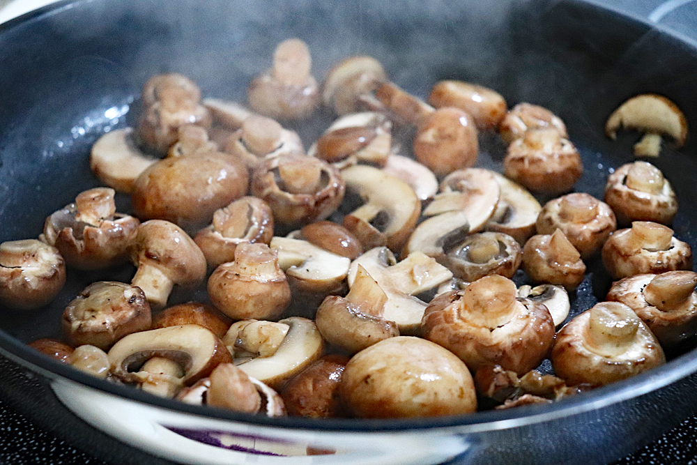 Sauteeing Mushrooms