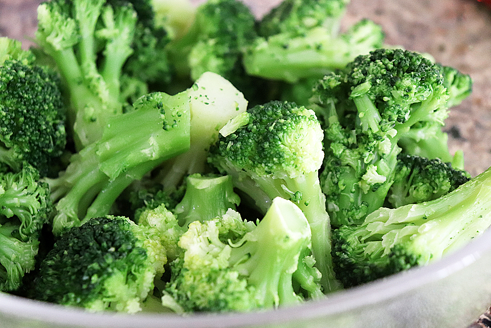 Steamed broccoli