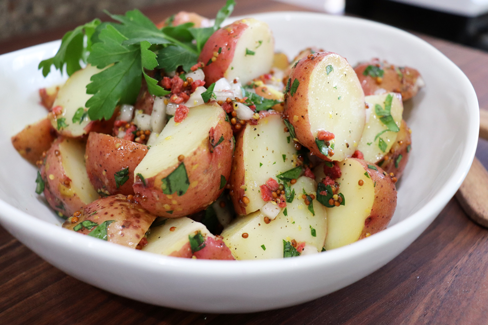 Final shot of Vegan German Potato Salad Recipe