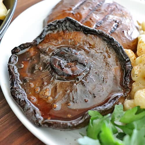 Champiñones Portobello a la Parrilla Marinados Balsámicos be settled