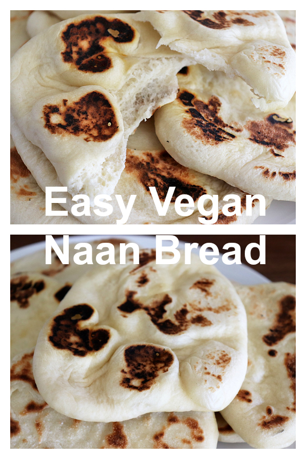 Easy Vegan Naan Bread Pinterest Image