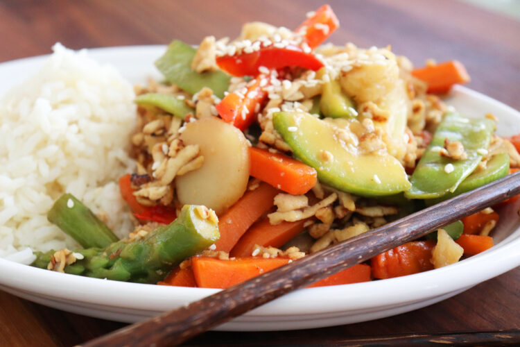 Teriyaki Tofu and Vegetable Stir Fry - TheVegLife