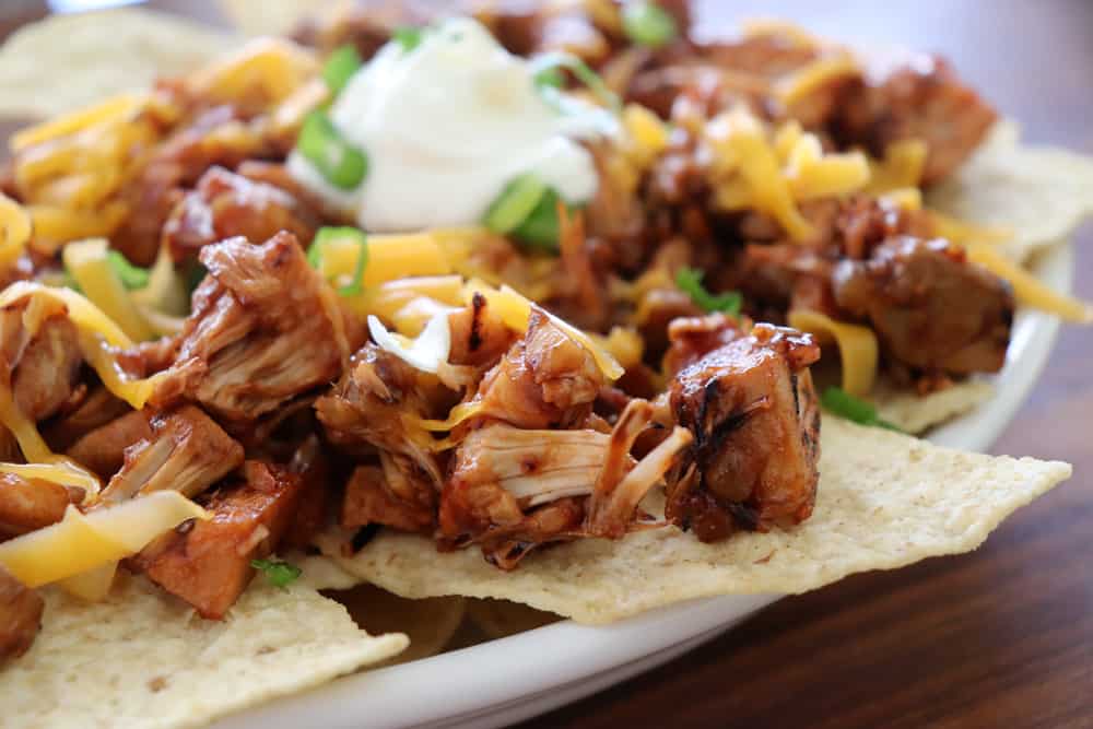 Barbecue Pulled Jackfruit Nachos HERO SHOT