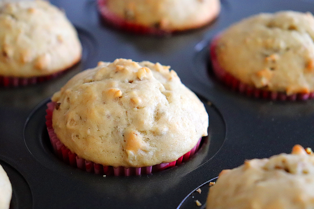 Hero shot of Vegan Banana Bread Muffins