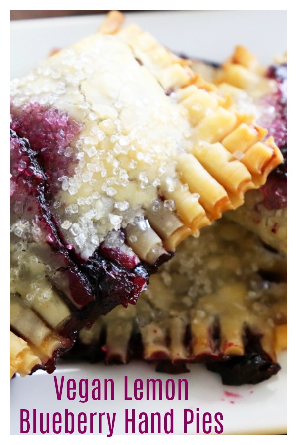 Pinterest Image for Lemon Blueberry Hand Pies