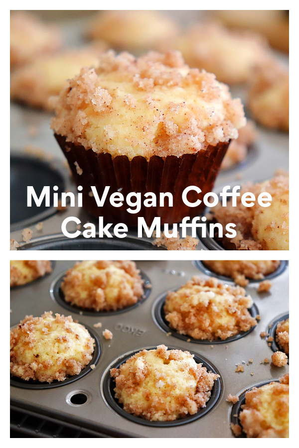 PIN for Mini Vegan Coffee Cake Muffins
