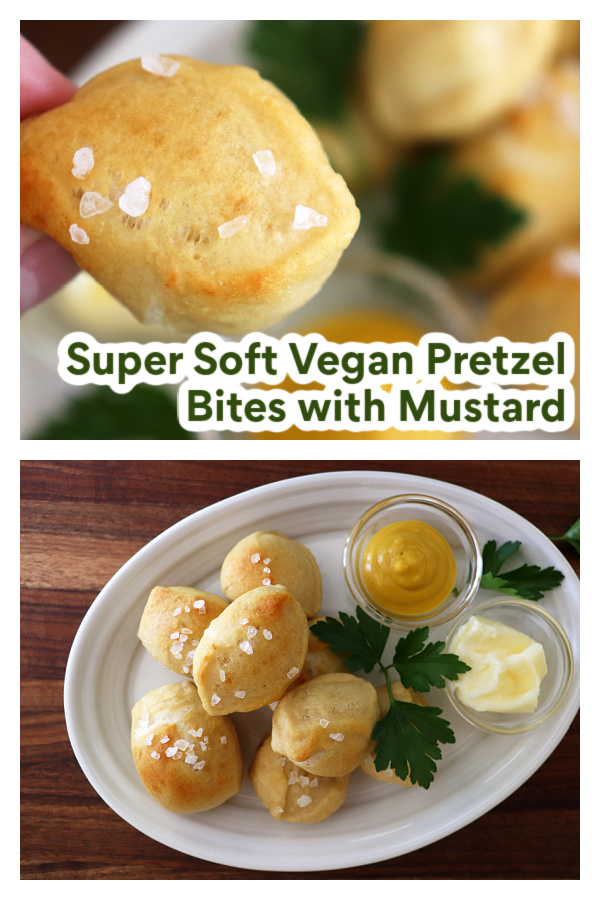 PIN for Super Soft Vegan Pretzel Bites with Mustard