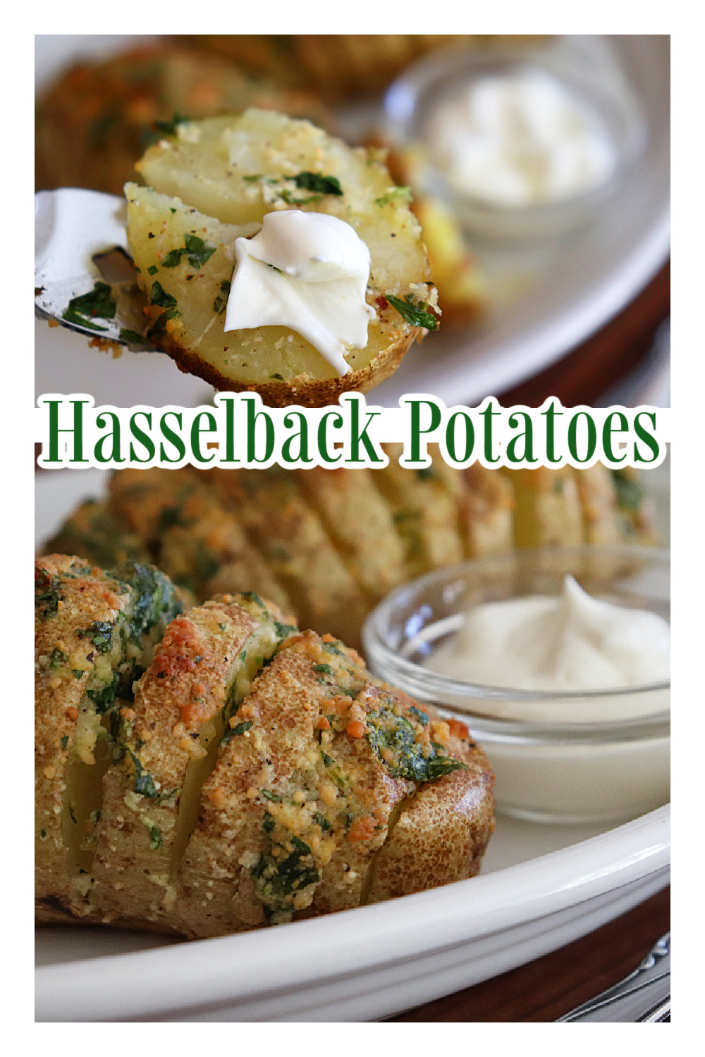 Pinterest Ad Pin for Hasselback Potatoes