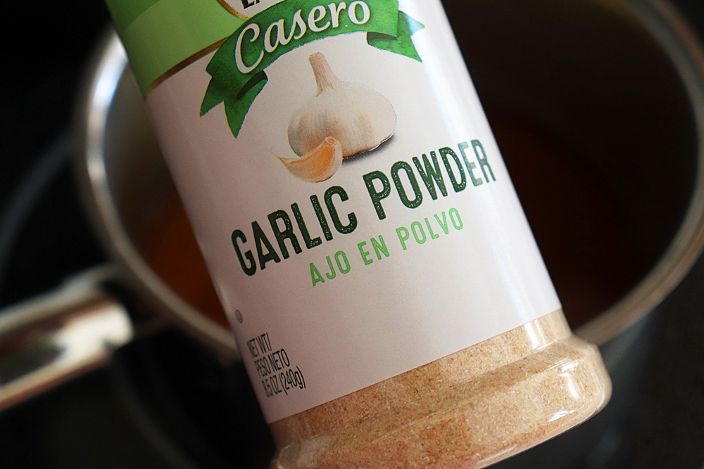 Add garlic powder