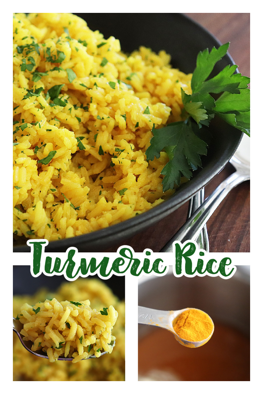 Pinterest Ad Pin for Turmeric Rice
