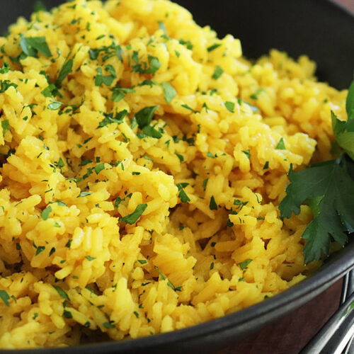 Easy Turmeric Rice Recipe TheVegLife