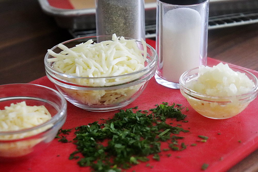 Ingredients for Portobello Mushroom Melts