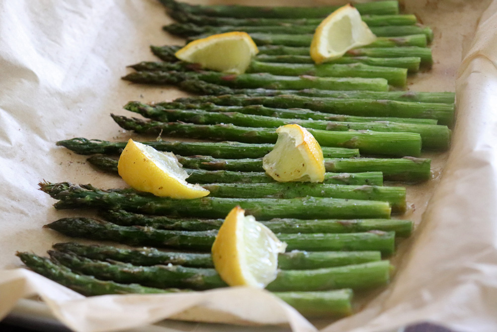 Sheet Pan Lemon Roasted Asparagus roasted