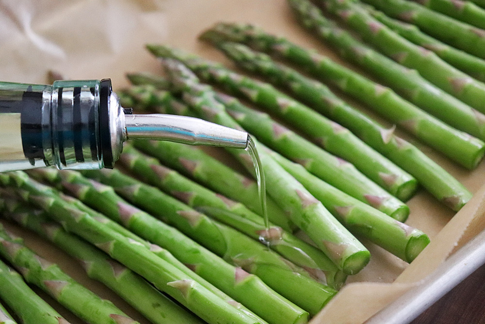 Drizzle with oil