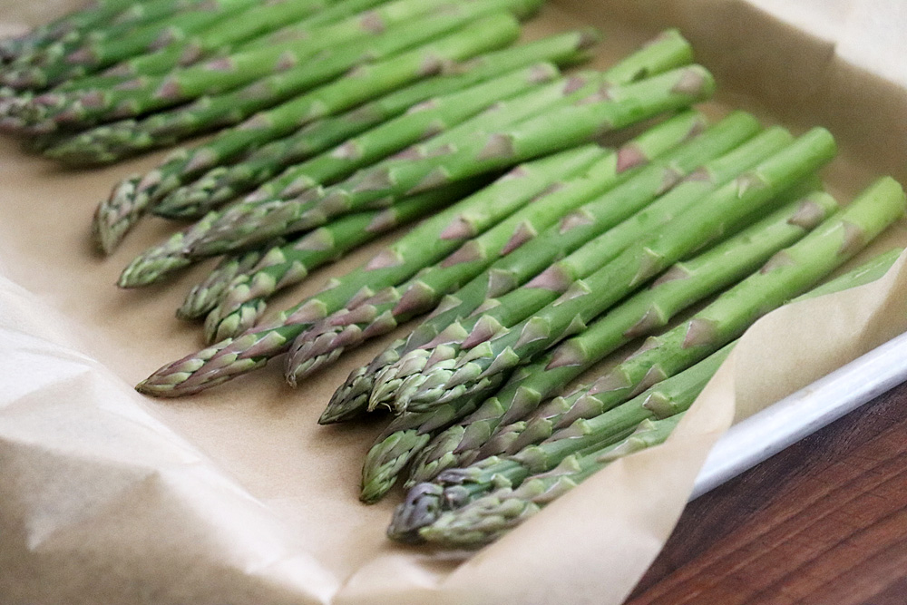 Parchment for Sheet Pan Lemon Roasted Asparagus