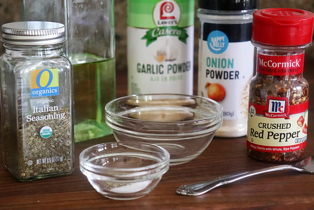 Ingredients for Grilled Tomatoes with Italian Herbs