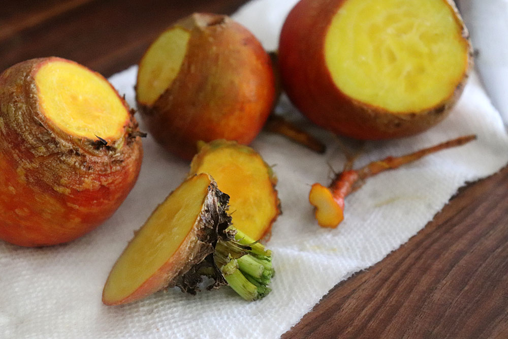 Trimmed beets