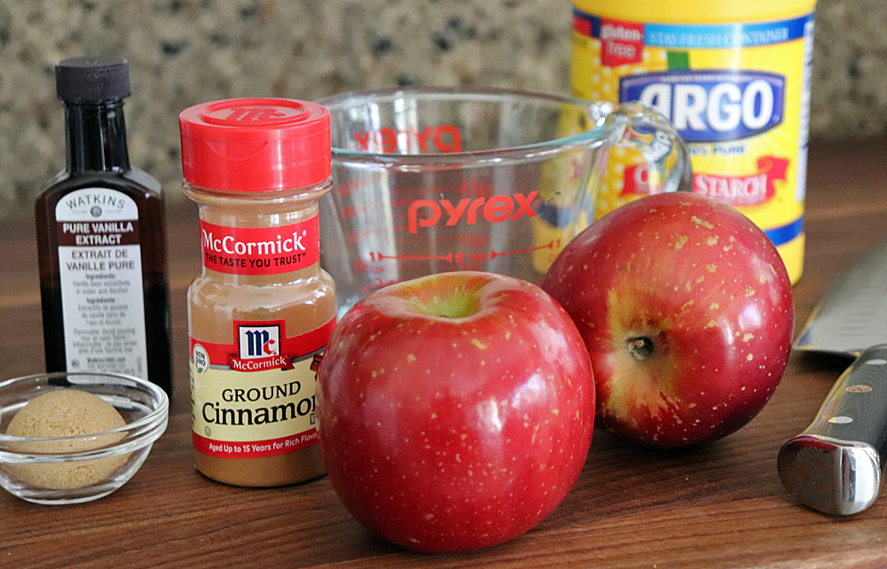 Ingredients for Easy Sautéed Cinnamon Apples