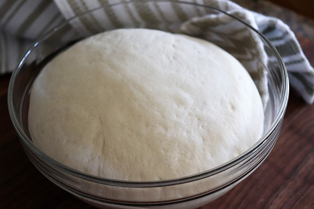 5 Ingredient Homemade Italian Bread risen