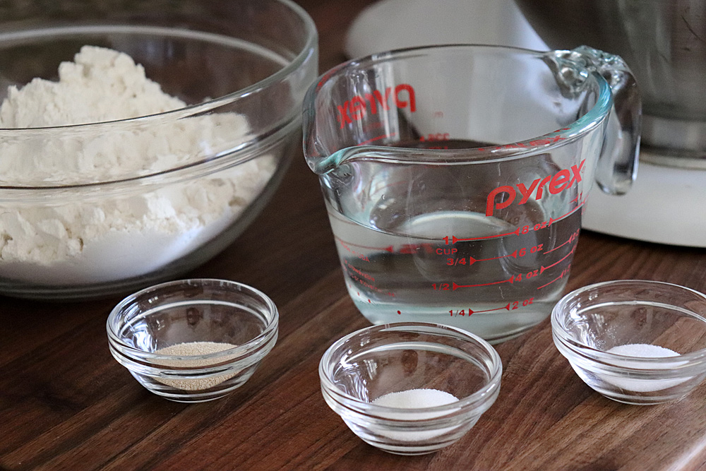 Ingredients for 5 Ingredient Homemade Italian Bread 
