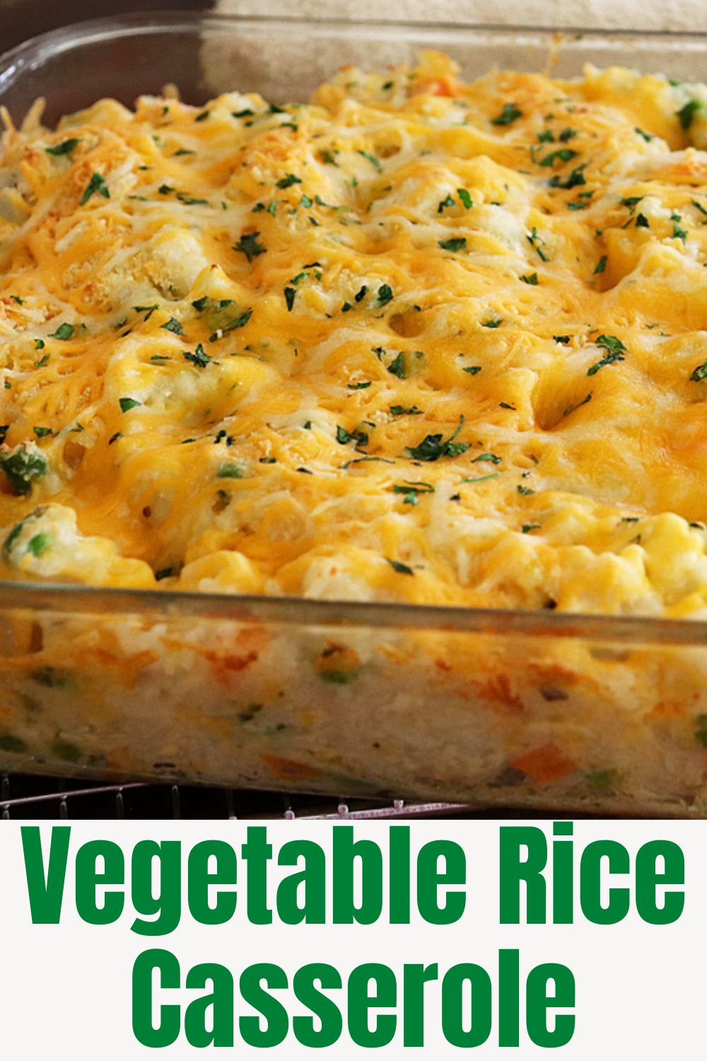 PIN for Easy Vegetable Rice Casserole Recipe