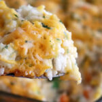 Scooped Easy Vegetable Rice Casserole Recipe