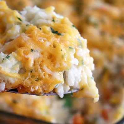 Easy Vegetable Rice Casserole Recipe