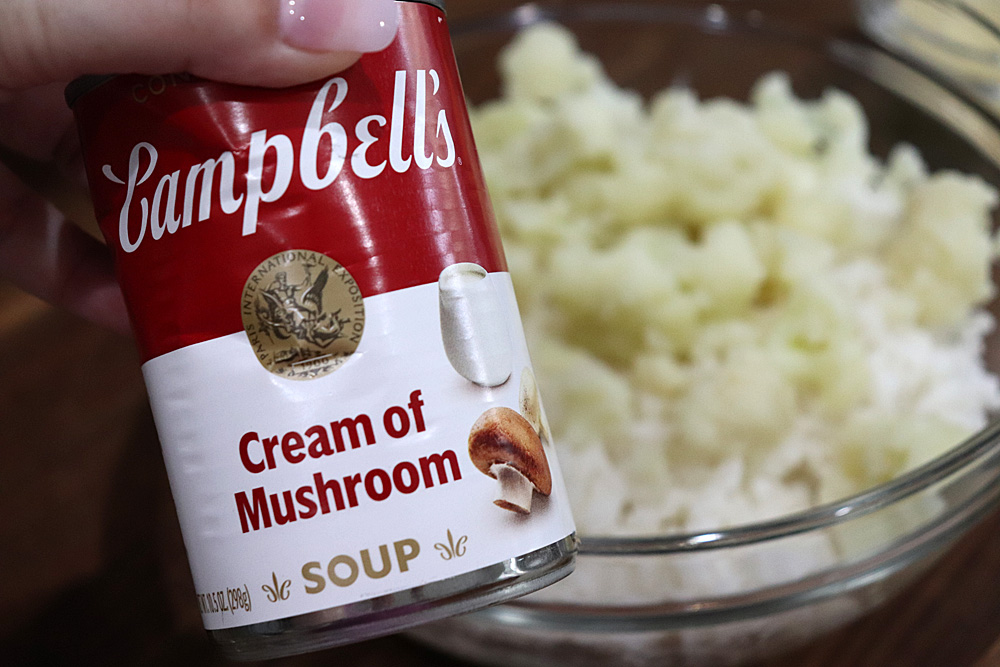 Add Cream of Mushroom Soup