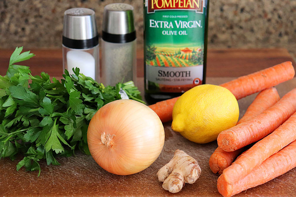 Ingredients for Easy Carrot Soup Recipe