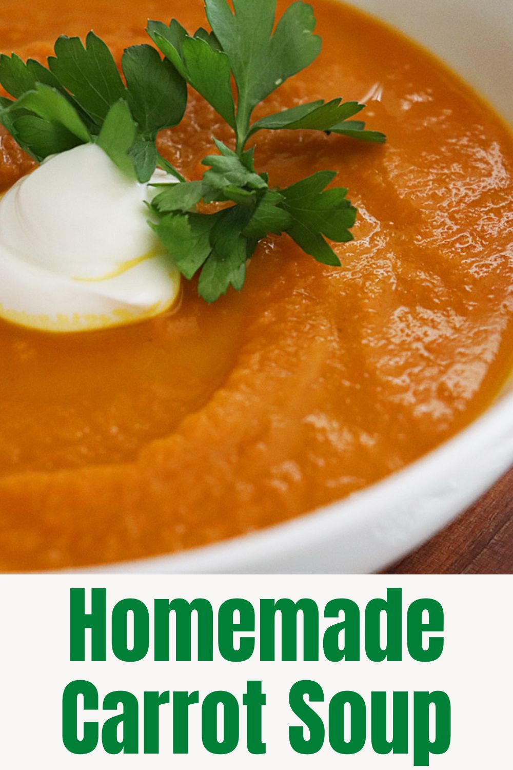 PIN for Easy Carrot Soup Recipe