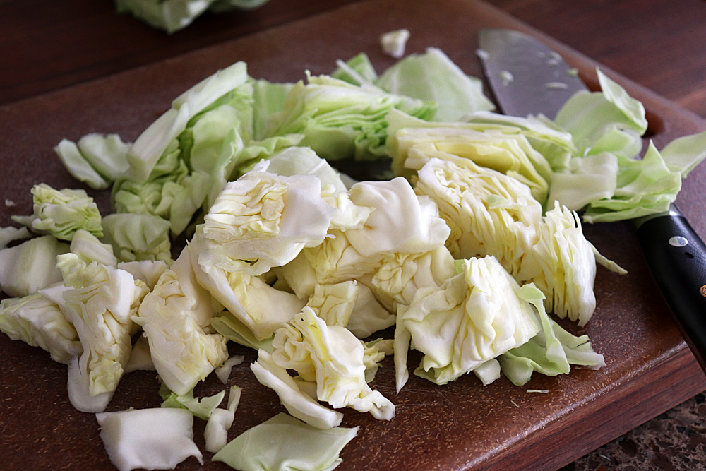 Chopped cabbage